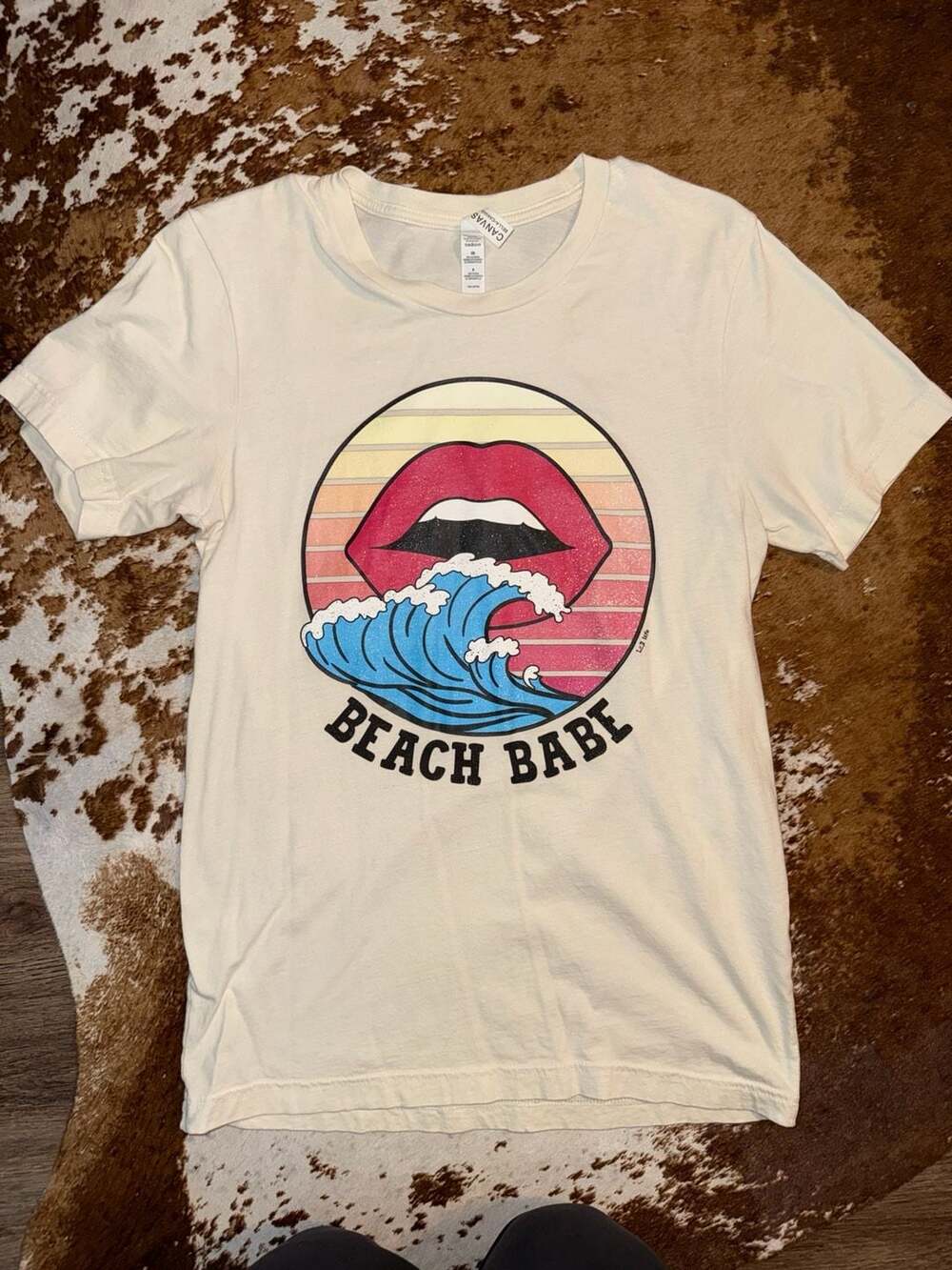 Bella+Canvas Beach Babe Graphic T-Shirt Size S